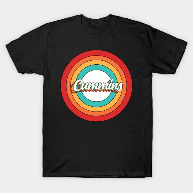 Cummins Name Shirt Vintage Cummins Circle T-Shirt by Nikkyta